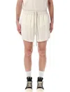 Rick Owens Above-knee Boxers With Elasticized Waistband And Beveled Splits