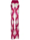 Rick Owens Schlaghose Mit Abstraktem Print In Rosa