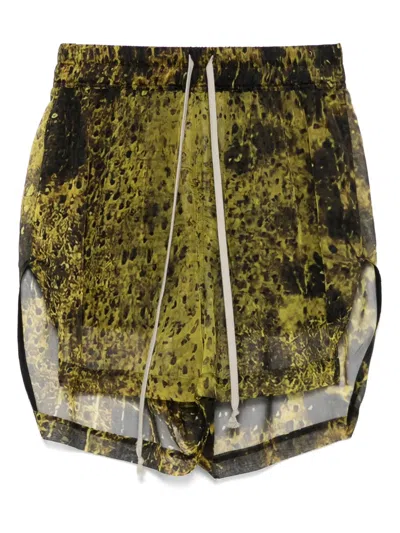 Rick Owens Chiffon Shorts Trousers Multicolor