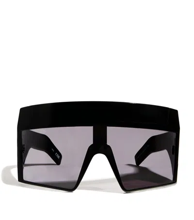 Rick Owens Acetate Rev Sunglasses In Black