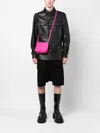 Rick Owens Adri D-loop Detail Leather Crossbody Bag In Pink