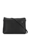 Rick Owens Adjustable Strap Leather Shoulder Bag In Black