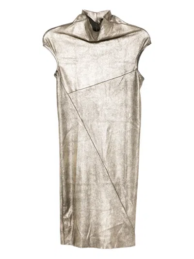 Rick Owens Aggy Dress In Gold