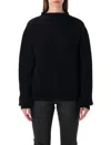 Rick Owens Al Black Heavy Wool Sweater In Multi