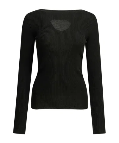 Rick Owens 'al' Boat Sweater In Black