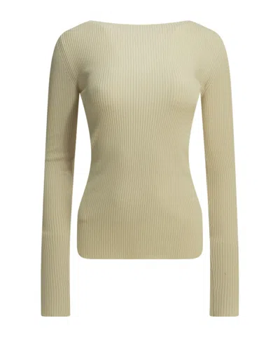 Rick Owens 'al' Boat Sweater In Brown