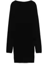 Rick Owens Al Mini Dress In Black