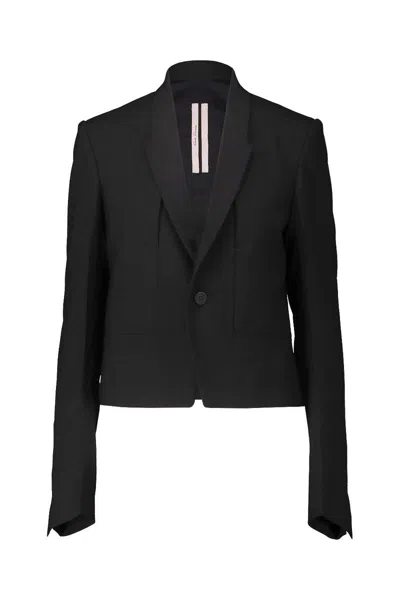 Rick Owens Alice Jacket Clothing In Black