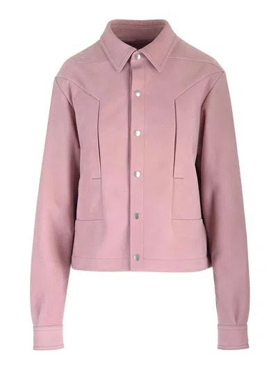 RICK OWENS ALICE STROBE LEATHER JACKET