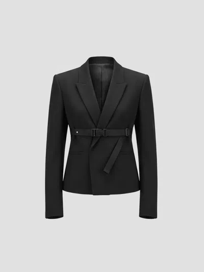 Rick Owens Alice Buckled-strap Jacket In Multi