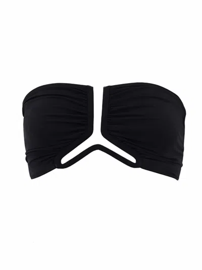 Rick Owens "allanah" Bikini Top In Black