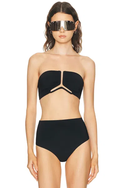 Rick Owens Allanah Bikini Top In Black