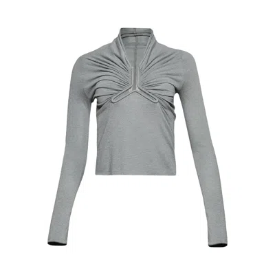 Pre-owned Rick Owens Allanah Long-sleeve Top 'washed Indigo' | Blue | Women's Size 44