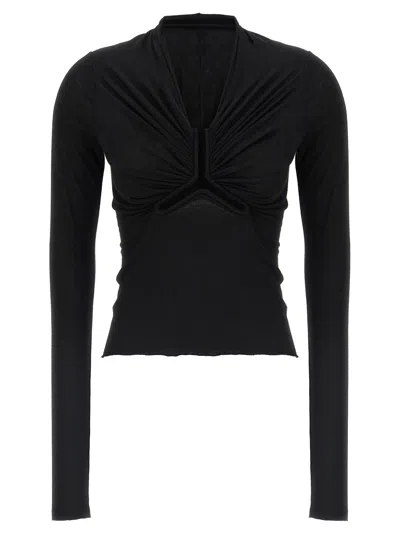 Rick Owens 'allanah Ls T' Sweater In Black