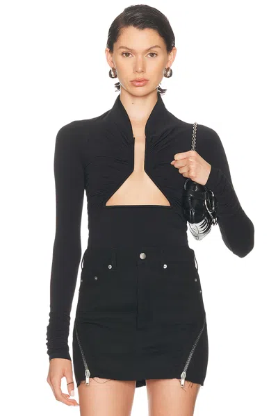 Rick Owens Allanah Prong Top In Black