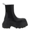Rick Owens Beatle Bozo Tractor Chelsea Boots In Brown