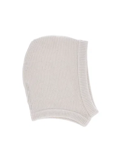 Rick Owens Alpaca Blend Balaclava In White