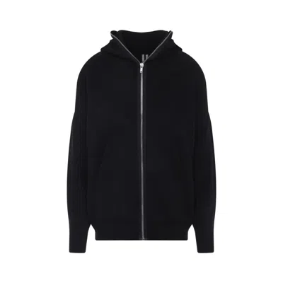 Rick Owens Alpaca Blend Sweatshirt In Black