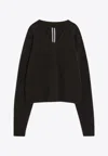 Rick Owens Alpaca-blend V-neck Sweater In Black