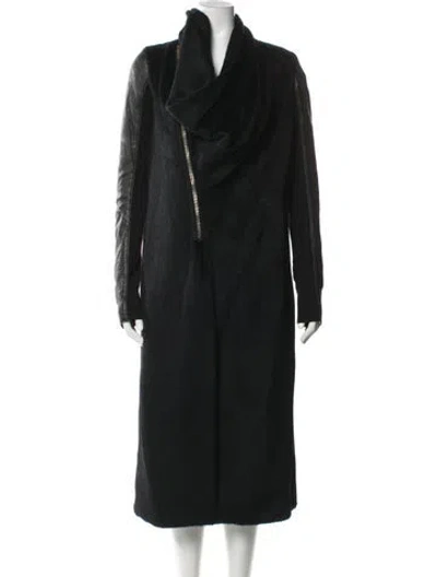 Pre-owned Rick Owens Alpaca Faux Fur Coat In Multi