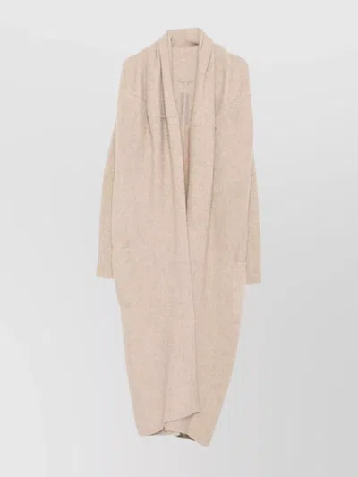 RICK OWENS ALPACA KNIT LONG CARDIGAN POCKETS