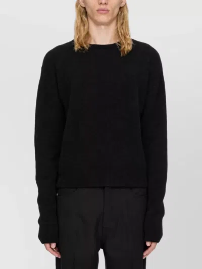 Rick Owens Alpaca Wool Fine-knit Round-neck Tank Top In Purple