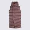 Rick Owens Amethyst Liner Down Jacket In Brown