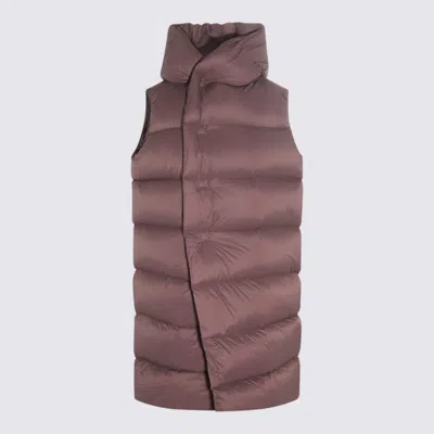 Rick Owens Amethyst Liner Down Jacket In Brown