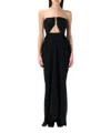 Rick Owens Amphora Prong Gown In Black