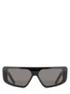 Rick Owens Angular Black Acetate Sunglasses In Black