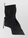 Rick Owens Ankle Boots With Clear Heel And Pointed Toe In Black