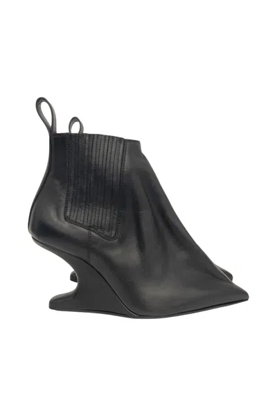 RICK OWENS ANKLE TACO BOOTS