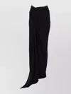 Rick Owens Black Solid Maxi Skirt In Black