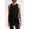 Rick Owens Black Hollywood Anthem Tank Top In Black