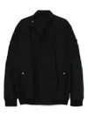 Rick Owens Anthem Asymmetric Ripstop Jacket In Black