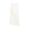 Rick Owens Draped Cotton Sleeveless Top In Neutral Palette