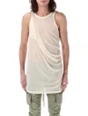 Rick Owens Anthem Draped Cotton-jersey Tank Top