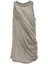 Rick Owens Anthem Tank Top In Grey