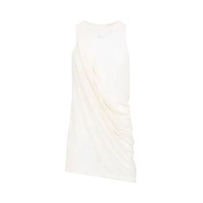 Pre-owned Rick Owens Anthem Tank Top 'natural' | White | Men's Size L