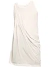 Rick Owens Draped Cotton Sleeveless Top In Neutral Palette In Neutrals
