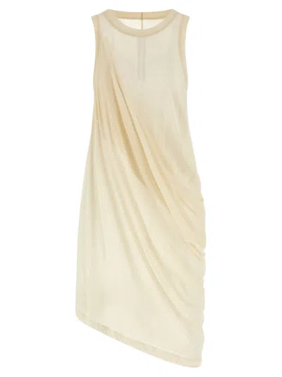 RICK OWENS ANTHEM TANK TOPS BEIGE