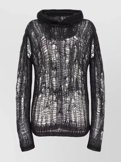 RICK OWENS 'ARACHNID CAPUCHE' HOODED SWEATER