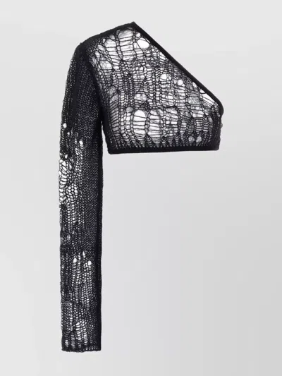 RICK OWENS 'ARACHNID ZIGGY' ONE-SHOULDER TOP