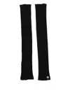 Rick Owens Virgin Wool Sleeves In Black