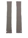 Rick Owens Arm Warmers Gloves In Grey