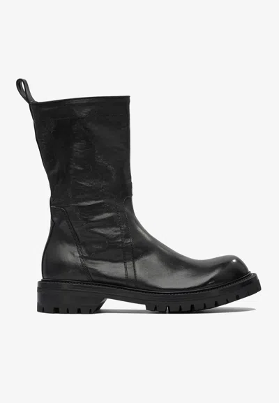 Rick Owens Black Concordians Army Creeper Boots