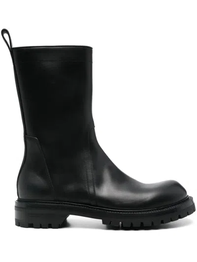 RICK OWENS ARMY CREEPER BOOTS - MEN'S - CALF LEATHER/RUBBER