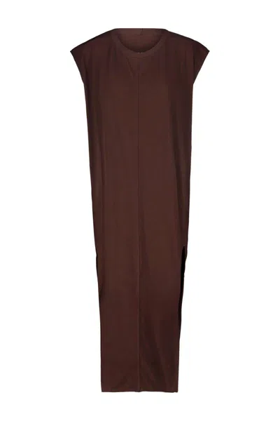 Rick Owens Arrowhead Gown In Brown