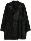 Rick Owens Arrowhead Jmf Coat In Black