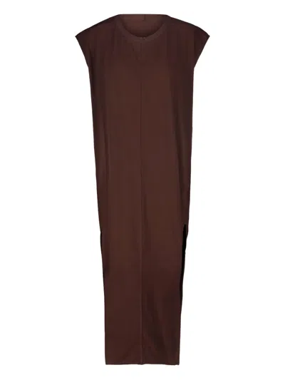 Rick Owens Arrowhead Maxi Dress In Brown